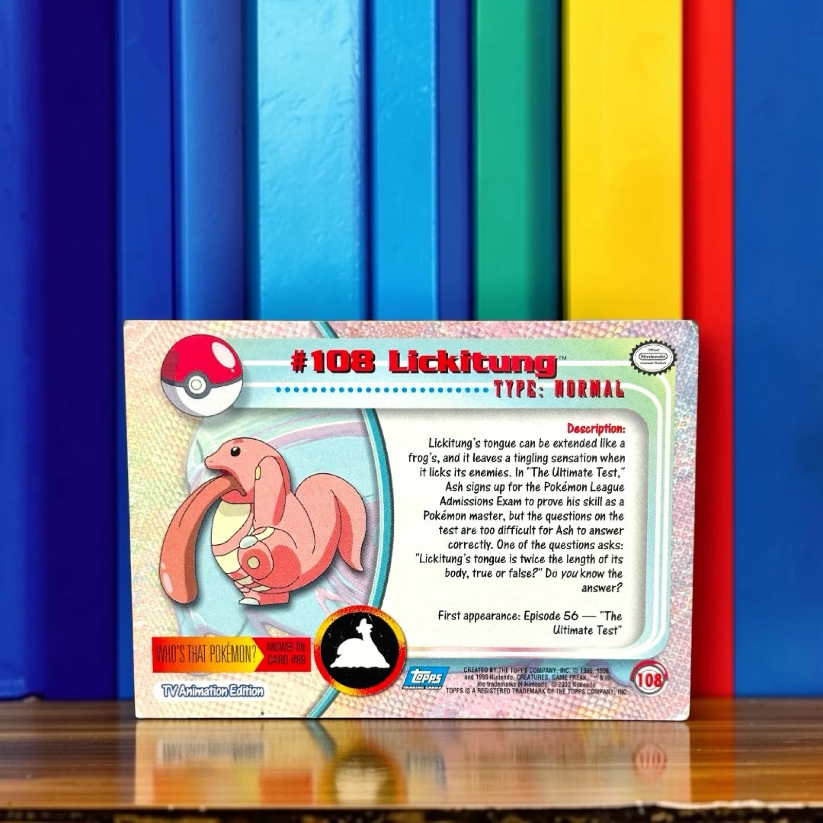 Pokémon Topps Lickitung #108 Vintage Card 2000 – photo 2